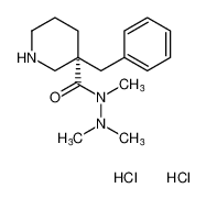(R)-3-苄基-N,N',N'-三甲基哌啶-3-甲酰肼二盐酸盐