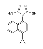 5-氨基-4-(4-环丙基-1-萘)-2,4-二氢-3H-1,2,4-噻唑-3-硫醇