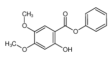 2-羟基-4,5-二甲氧基苯甲酸苯酯