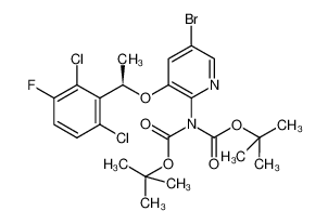 (R)-5-溴-N，N-二-(叔丁氧基羰基)-3-(1-(2，6-二氯-3-氟苯基)甲氧基)吡啶-2-胺