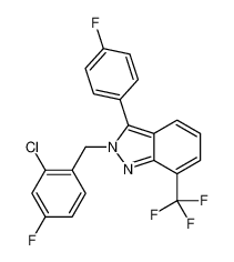 2-(2-氯-4-氟苄基)-3-(4-氟苯基)-7-(三氟甲基)-2H-吲唑