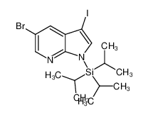 5-溴-3-碘-1-(三异丙基硅烷基)-1H-吡咯并[2，3-b]吡啶