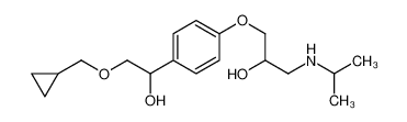1-{4-[2-(环丙基甲氧基)-1-羟基乙基]苯氧基}-3-(异丙基氨基)-2-丙醇