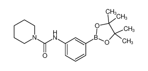 N-(3-(4,4,5,5-四甲基-1,3,2-二氧硼杂环戊烷-2-基)苯基)哌啶-1-甲酰胺