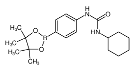 1-环己基-3-(4-(4，4，5，5-四甲基-1，3，2-二硼戊环-2-基)苯基)脲
