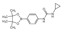 1-环丙基-3-(4-(4,4,5,5-四甲基-1,3,2-二氧硼杂环戊烷-2-基)苯基)脲