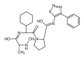 (S)-1-((S)-2-环己基-2-((S)-2-(甲基氨基)丙酰胺基)乙酰基)-N-(4-苯基-1,2,3-噻二唑-5-基)吡咯烷-2-甲酰胺
