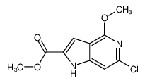 6-氯-4-甲氧基-1H-吡咯并[3，2-c]吡啶-2-羧酸甲酯