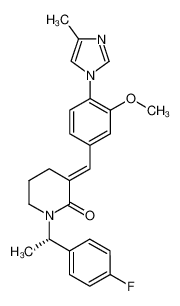 (S,E)-1-(1-(4-氟苯基)乙基)-3-(3-甲氧基-4-(4-甲基-1H-咪唑-1-基)亚苄基)哌啶-2-酮