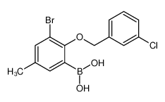 3-溴-2-(3′-氯苄氧基)-5-甲基苯基硼酸(含有数量不等的酸酐)