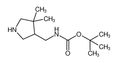N-[(4，4-二甲基吡咯烷-3-基)甲基]氨基甲酸叔丁酯