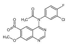 N-(3-氯-4-氟苯基)-N-(7-甲氧基-6-硝基喹唑啉-4-基)乙酰胺