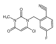 2-((6-chloro-3-Methyl-2,4-dioxo-3,4-dihydropyriMidin-1(2H)-yl)Methyl)-4-fluorobenzonitrile