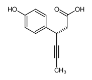(S)-3-(4-羟基苯基)己-4-炔酸