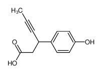 3-(4-羟基苯基)己-4-炔酸