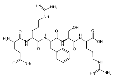L-谷氨酰胺基-L-精氨酰-L-苯丙氨酰-L-丝氨酰-L-精氨酸