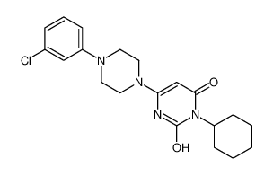 6-(4-(3-氯苯基)哌嗪-1-基)-3-环己基嘧啶-2,4(1H,3H)-二酮
