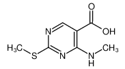 4-(甲基氨基)-2-(甲基硫代)-5-嘧啶羧酸