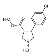 4-(4-CHLOROPHENYL)PYRROLIDINE-3-METHYLCARBOXYLATE HYDROCHLORIDE
