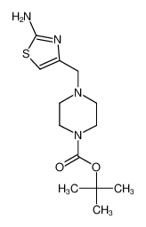 4-[(2-氨基-1，3-噻唑-4-基)甲基]哌嗪-1-羧酸叔丁酯