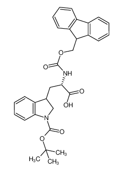 (2S)-2-((((9H-芴-9-基)甲氧基)羰基)氨基)-3-(1-(叔丁氧基羰基)二氢吲哚-3-基)丙酸