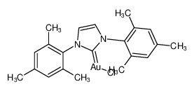 氯[1,3-双(2,4,6-三甲基苯基)-4,5-二氢咪唑-2-亚基]金(I)