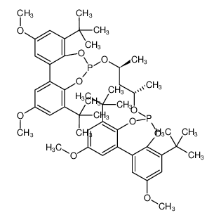 (-)-6,6'-{[(1S,3S)-1,3-二甲基-1,3-丙二基]双(氧基)}双[4,8-双(叔丁基)-2,10-二甲氧基-联苯并[d,f][1,3,2]二氧杂磷杂环庚]