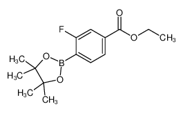 3-氟-4-(4,4,5,5-四甲基-1,3,2-二氧硼杂环戊烷-2-基)苯甲酸乙酯