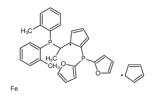 (S)-1-{(S)-2-[二(2-呋喃基)膦基]二茂铁基}乙基双(2-甲基苯基)膦