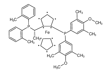 (S)-1-{(S)-2-[双(4-甲氧基-3,5-二甲基苯基)膦基]二茂铁基}-乙基双(2-甲基苯基)膦