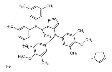 (S)-1-{(RP)-2-[双(4-甲氧基-3,5-二甲基苯基)膦基]二茂铁基}-乙基二(3,5-二甲苯基)膦