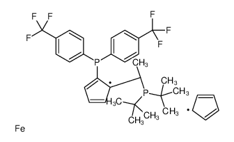 (S)-1-((Rp)-2-[双[4-(三氟甲基)苯基]膦]二茂铁基)乙基-二叔丁基膦
