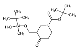 3-(((叔丁基二甲基甲硅烷基氧基)乙基)-4-氧代哌啶-1-甲酸叔丁酯
