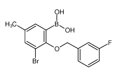 3-溴-2-(3'-氟苄氧基)-5-甲基苯基硼酸