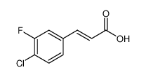 (E)-3-(4-氯-3-氟苯基)丙烯酸