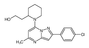 2-(1-(2-(4-氯苯基)-5-甲基吡唑并[1,5-a]嘧啶-7-基)哌啶-2-基)乙醇