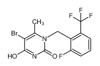 5-溴-1-(2-氟-6-(三氟甲基)苄基)-6-甲基嘧啶-2,4(1H,3H)-二酮