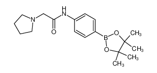 2-(吡咯烷-1-基)-N-(4-(4，4，5，5-四甲基-1，3，2-二噁硼戊环-2-基)苯基)乙酰胺