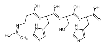 Ac-Beta-Ala-His-Ser-His-OH游离态
