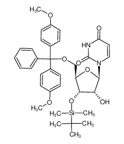 1-((2R,3R,4S,5R)-5-((双(4-甲氧基苯基)(苯基)甲氧基)甲基)-4-((叔丁基二甲基硅烷基)氧基)-3-羟基四氢呋喃-2-基)嘧啶-2,4(1H,3H)-二酮