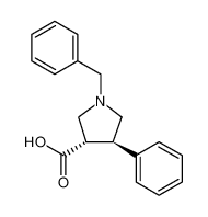 反式-1-苄基-4-苯基吡咯烷-3-羧酸