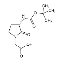(S)-2-(3-((叔丁氧基羰基)氨基)-2-氧代吡咯烷-1-基)乙酸