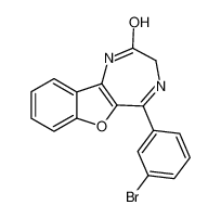 5-（3-溴苯基）-1，3-二氢-2H-苯并呋喃并[3，2-E] -1，4-二氮杂-2-酮
