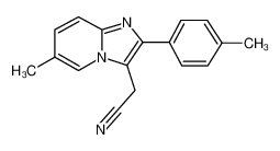 2-(6-甲基-2-(对-甲苯基)咪唑并[1,2-a]吡啶-3-基)乙腈