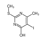 5-碘-6-甲基-2-(甲硫基)嘧啶-4-酚