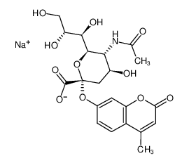 N-乙酰基-2-O-(4-甲基-2-氧代-2H-1-苯并吡喃-7-基)-α-神经氨酸一钠盐