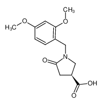 (S)-1-(2，4-二甲氧基苄基)-5-氧代吡咯烷-3-羧酸