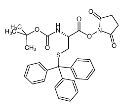 N-Boc-S-三苯甲基-L-半胱氨酸 N-琥珀酰亚胺酯