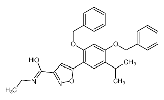 5-(2，4-双(苯甲氧基)-5-异丙基苯基)-N-乙基异噁唑-3-甲酰胺