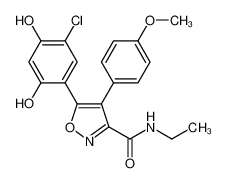 5-(5-氯-2,4-二羟基苯基)-N-乙基-4-(4-甲氧基苯基)异噁唑-3-羧酰胺